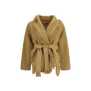 Alanui Gold Polyester Women's Cardigan
